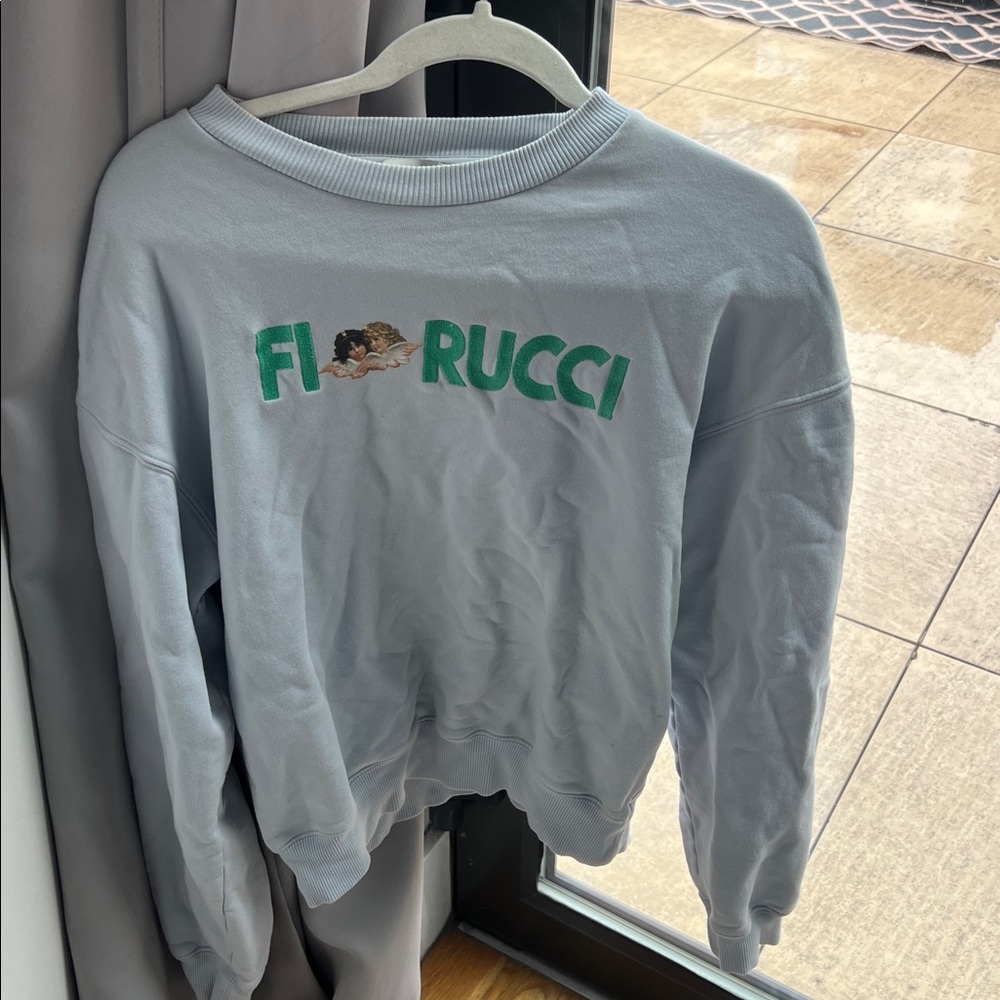 Fiorucci Light Blue Logo Sweatshirt